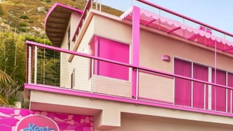 Malibu Dreamhouse da Barbie tem aluguel disponível pela plataforma Airbnb - Imagem: Reprodução  / Instagram