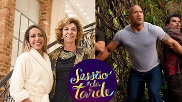 Marília Pêra e Dwayne Johnson serão estrelas nesta semana na Sessão da Tarde, da TV Globo. - Imagem: Divulgação