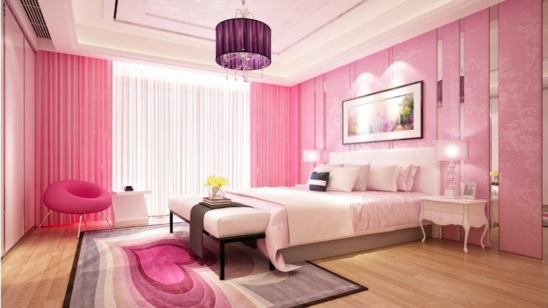 Veja dicas para incorporar o rosa na decoração do seu quarto! - Imagem: iStock