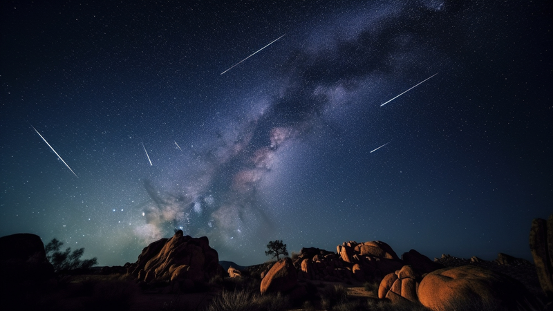 Chuva de estrelas cadentes bilha no céu de agosto - Imagem: Freepik