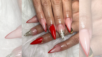 As unhas no formato stiletto já são poderosas, em tons vermelhos, são mais ainda. - Reprodução/Instagram