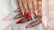 As unhas no formato stiletto já são poderosas, em tons vermelhos, são mais ainda. - Reprodução/Instagram