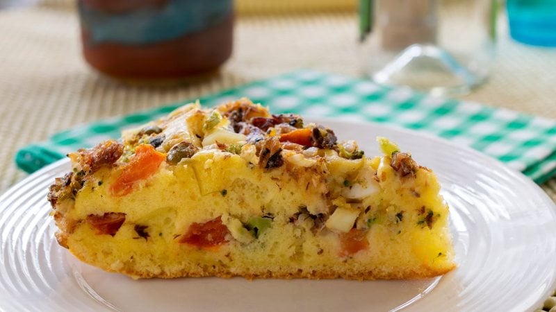 A torta de sardinha é ótima para aniversário ou ceias. - Imagem: Leonidas Santana/iStock