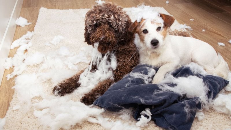 Animais de estimação podem ser bem agitados, mas existem formas de manter a paz no lar. - smrm1977/ iStock