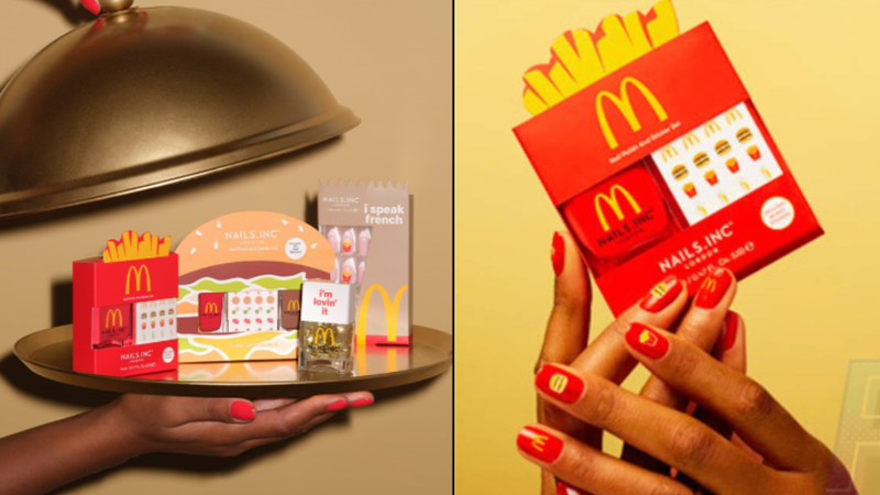 Confira mais detalhes de uma coleção de esmaltes feita em parceria com o McDonald's. - Reprodução / Divulgação