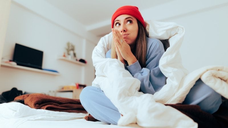 Os melhores tecidos para te aquecer durante a noite de sono no inverno. - nicoletaionescu / istock