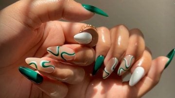 Não deixe de ficar inspirado com essas ideias de unhas almond! - reprodução/ Pinterest/ Zoha_Awalin