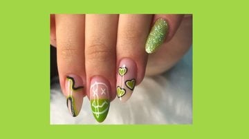 Com esse verde as combinações infinitas. - reprodução/ Yas nails