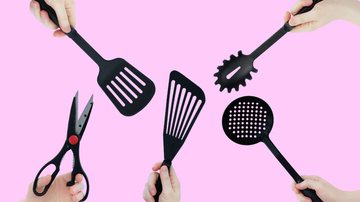 Os utensílios pretos são muito usados para decorar as cozinhas brasileiras. - Iuliia Alekseeva / istock