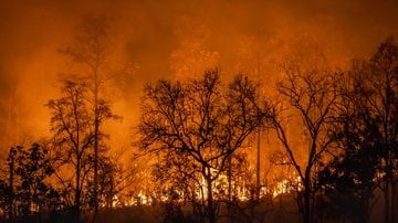 O avanço do fogo preocupa as autoridades e prejudica a vida na cidade atingida. - Toa55 / iStock