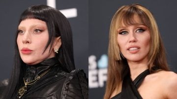 Lady Gaga e Miley Cyrus chamaram a atenção ao apostar em novo estilo de cabelo. - (Reprodução / Instagram)