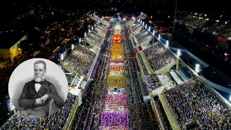 O sambódromo do Rio de Janeiro ficou conhecido como o nome de um nobre do Brasil Império. - (Reprodução / Divulgação)