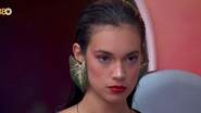 Os brincos de folha usados por Alane Dias no BBB24 estão entre os acessórios que ganharam notoriedade. - Reprodução / Rede Globo