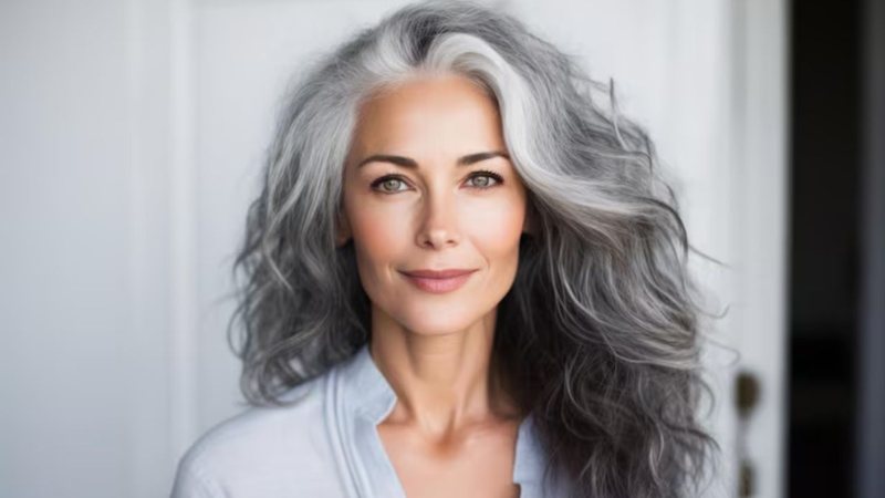 Com o gray blending, os fios brancos ganham mais dimensão e ainda mais charme. - Reprodução / Freepik