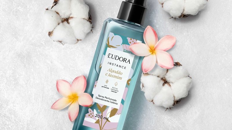 Body splash Instance Algodão e Jasmim