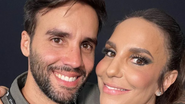 cantora ivete sangalo posando ao lado de ex-marido, Daniel cady