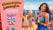 campanha a favor do uso da camisinha protagonizada por Gaby Amarantos.
