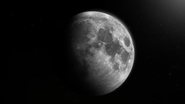 Lua vista do espaço.
