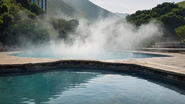 piscina de água termal