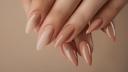 unhas nude
