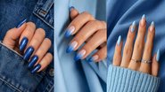 unhas azuis.