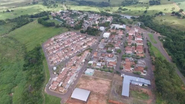 Cidade de Borá fotografada de cima.