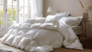 cama com edredom