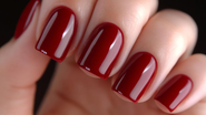 unhas vinho