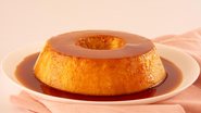 pudim de leite cremoso, com caramelo.