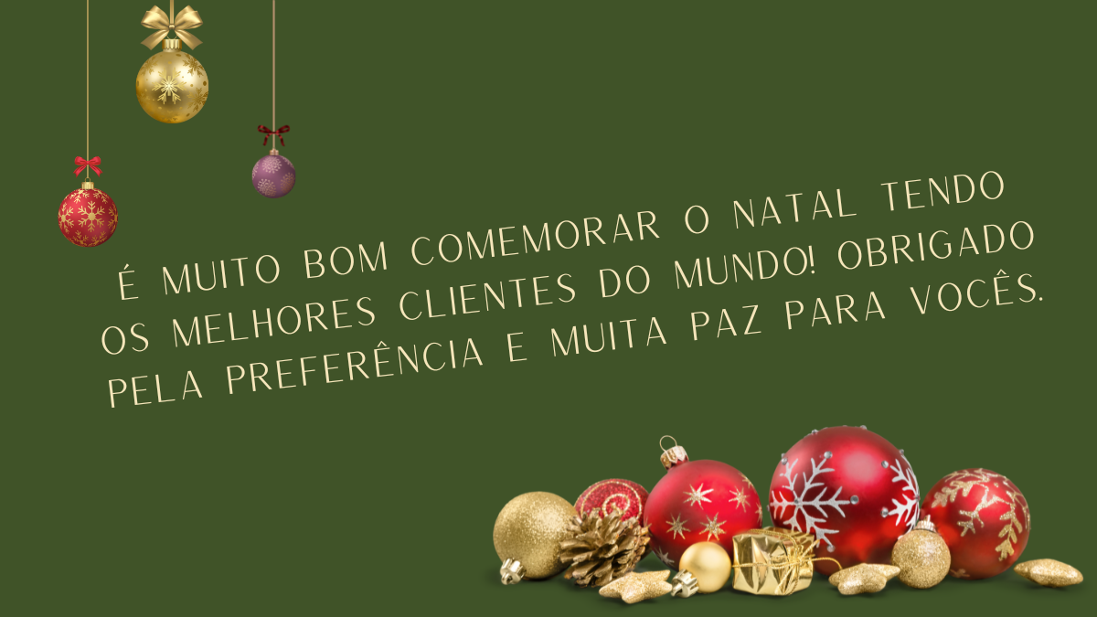 frase para comemorar o natal