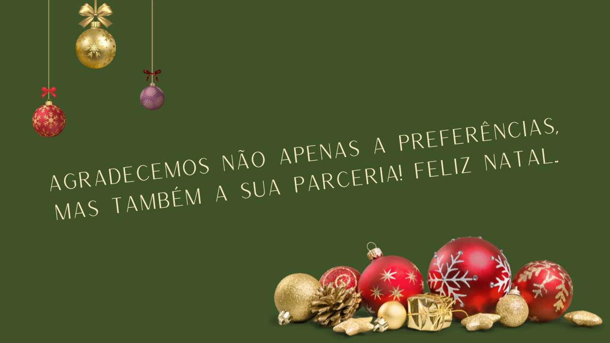 frase de natal para clientes