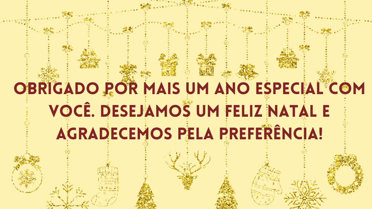 Frases de Natal para clientes