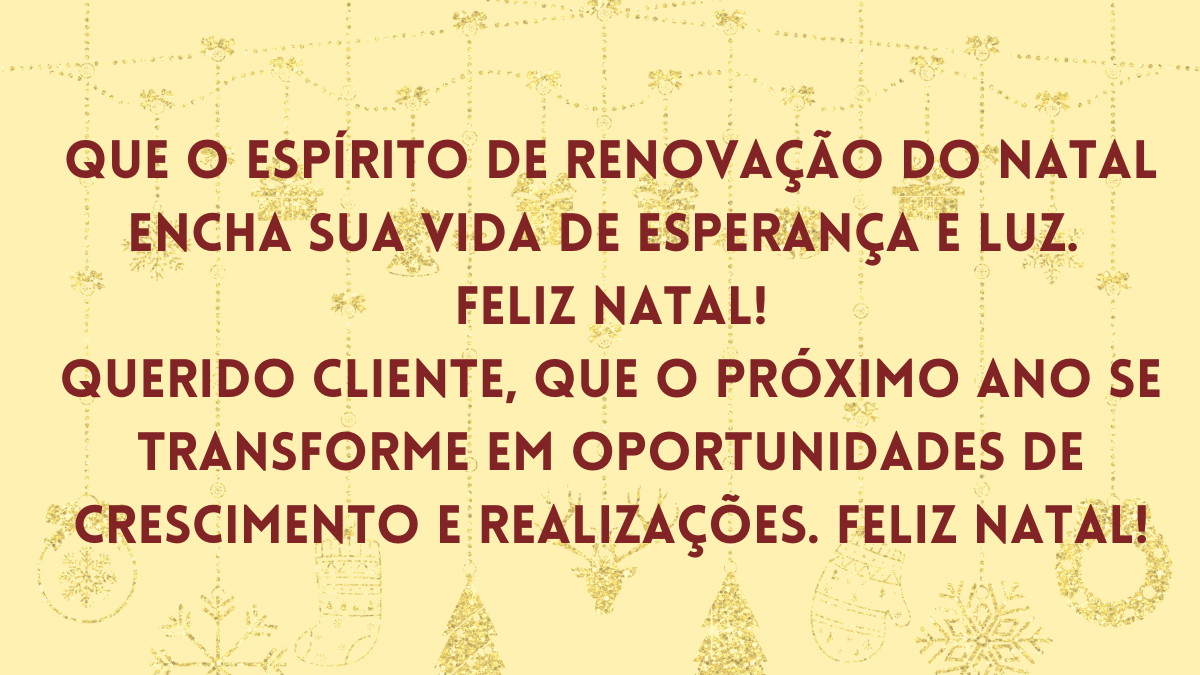 Frase de Natal emocionante