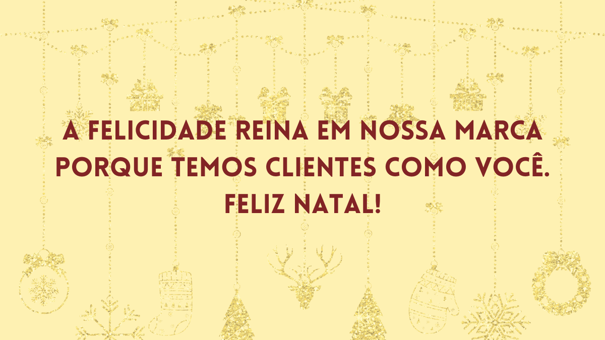 frase de natal para cliente