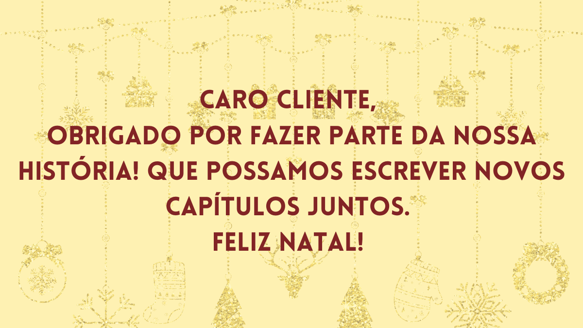 frase de natal para cliente amigo