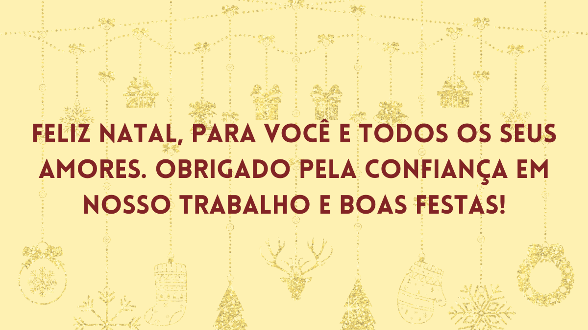 feliz natal para clientes