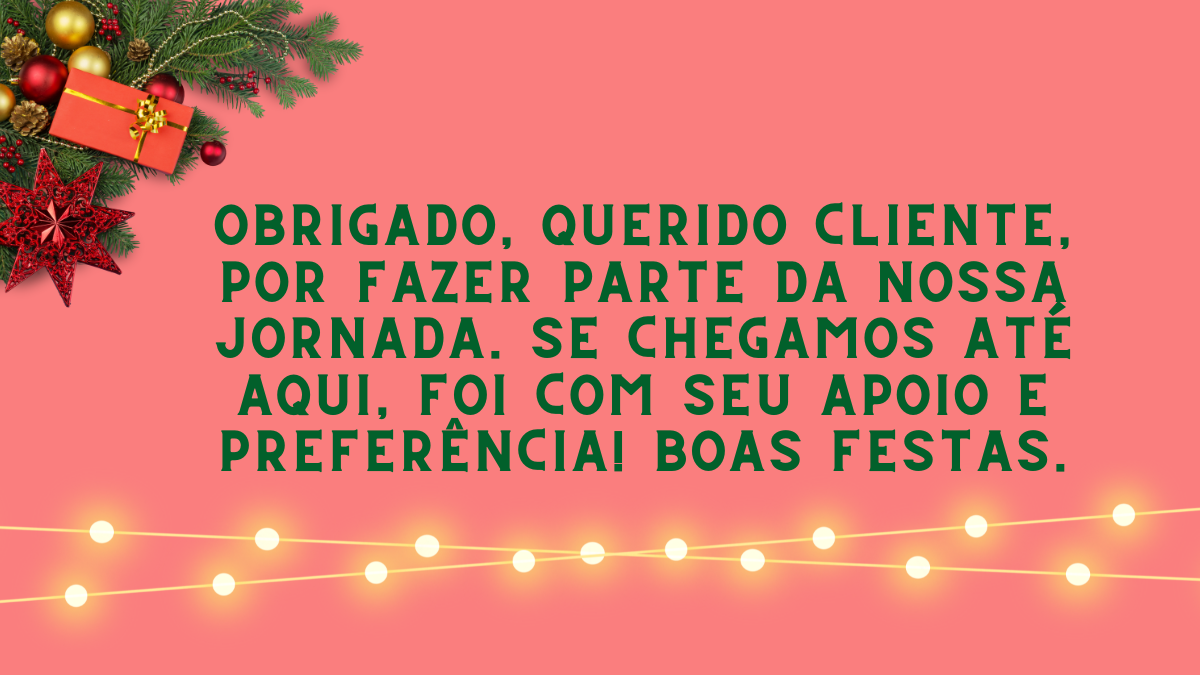 frase de agradecimento natal