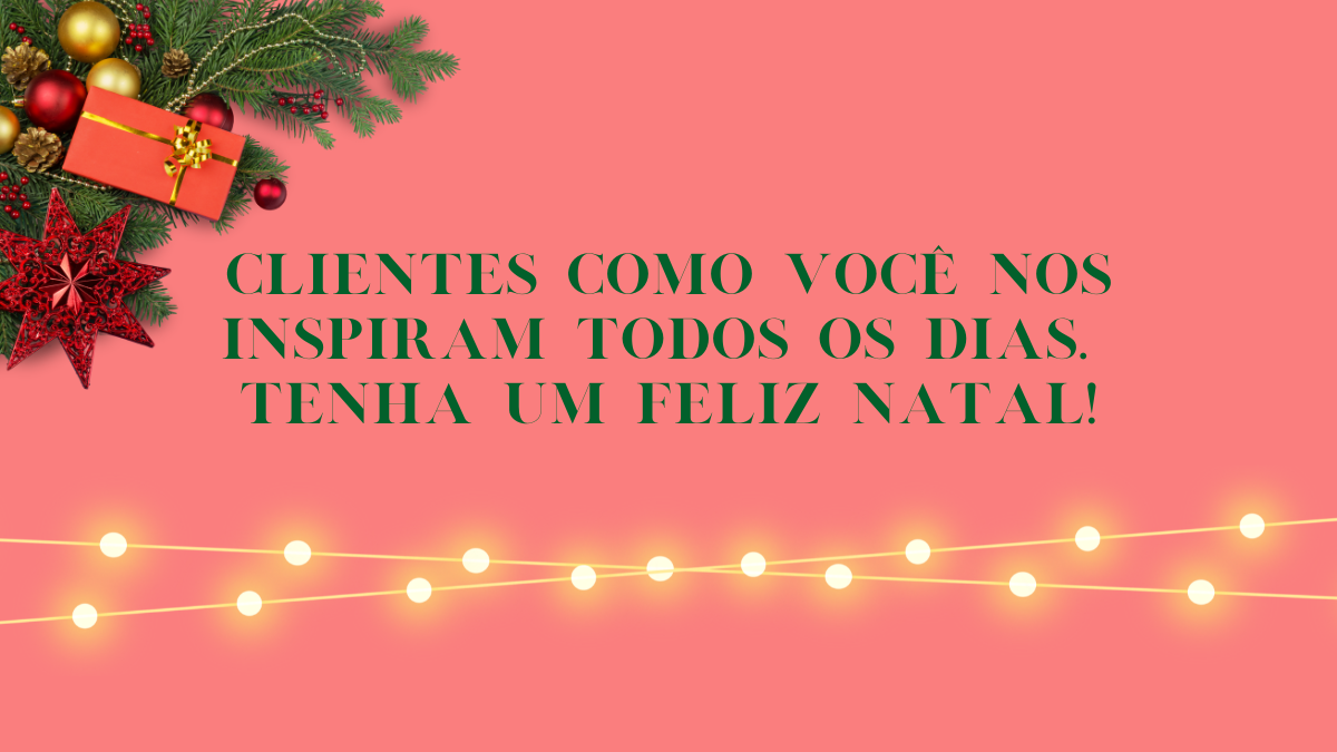 frases de Natal para clientes