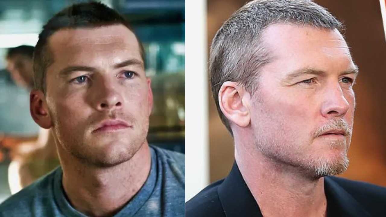 Sam Worthington em 2009 e em 2022