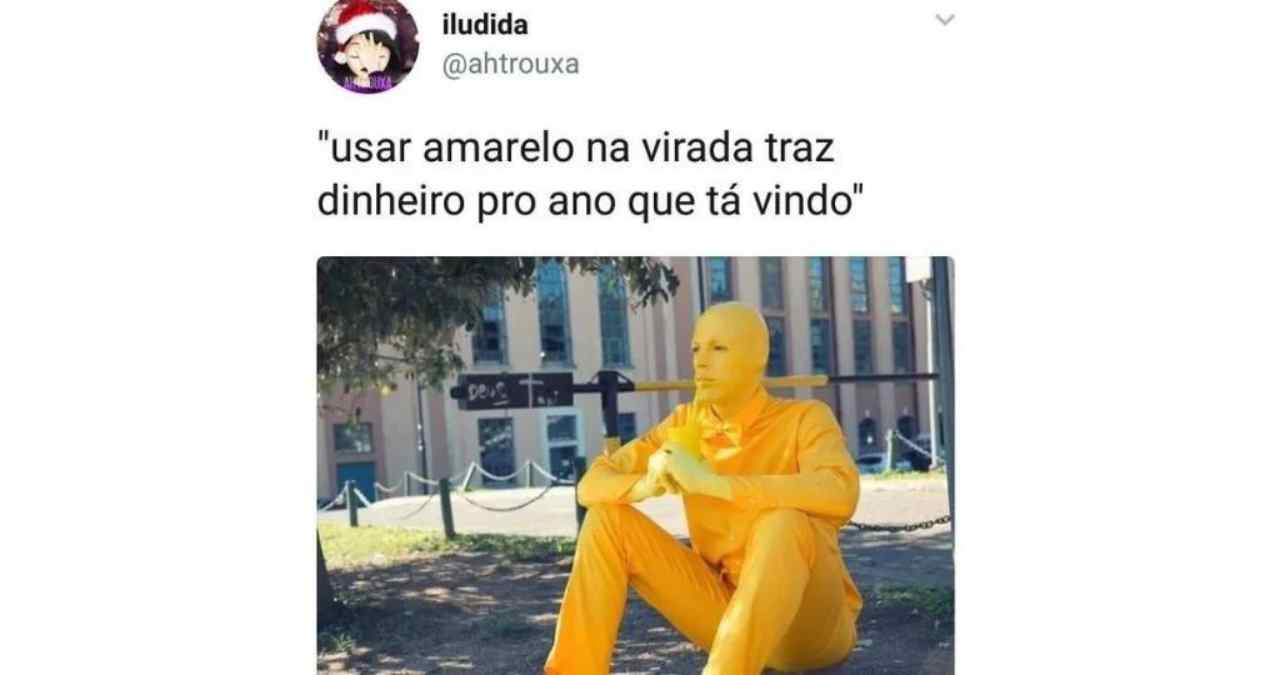 amarelo como fmemes de Ano-Novo