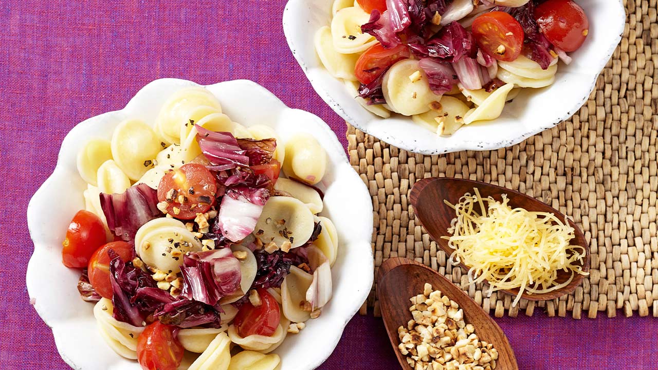 Conchinhas com radicchio