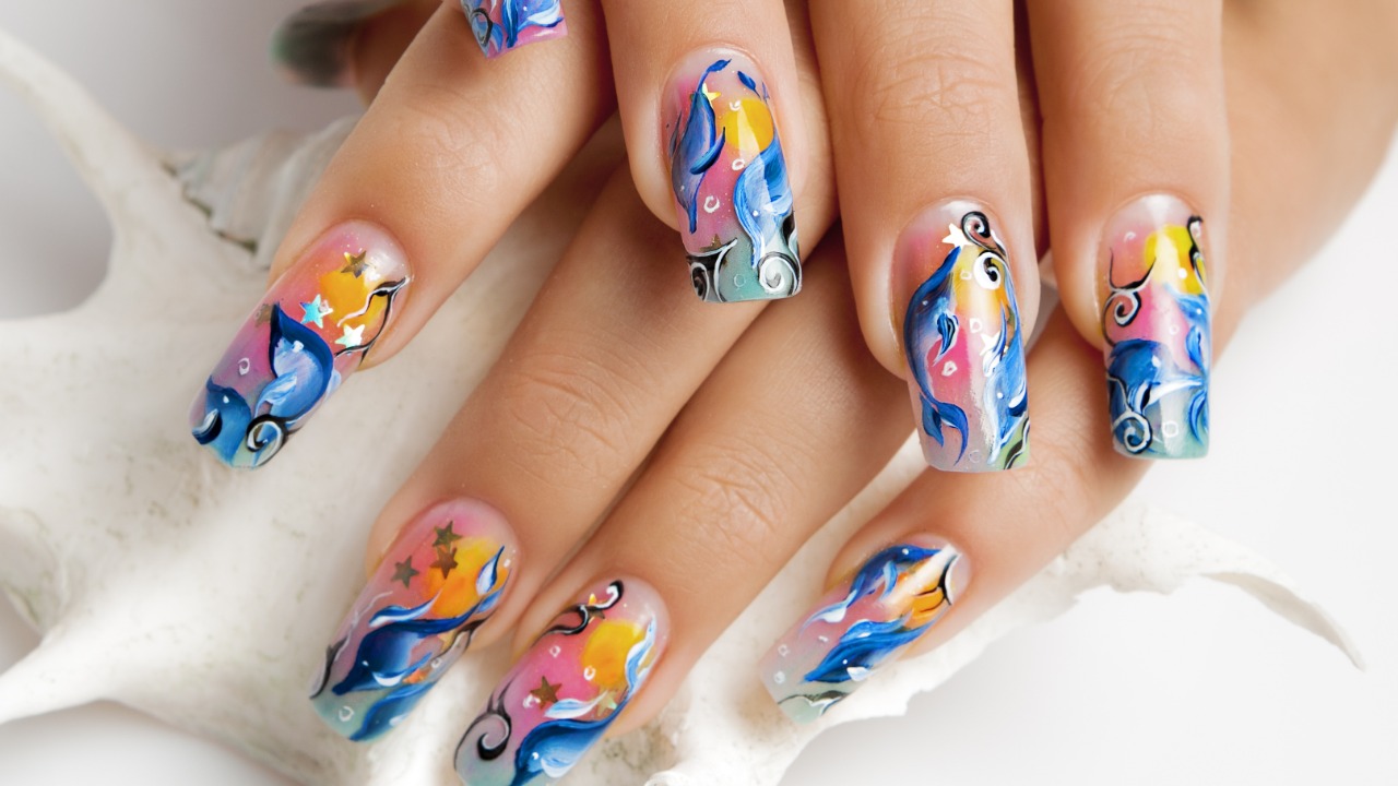 Design unhas - mix de desenhos