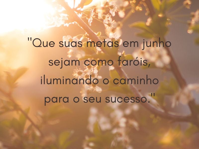 frases motivacionais bem-vindo junho