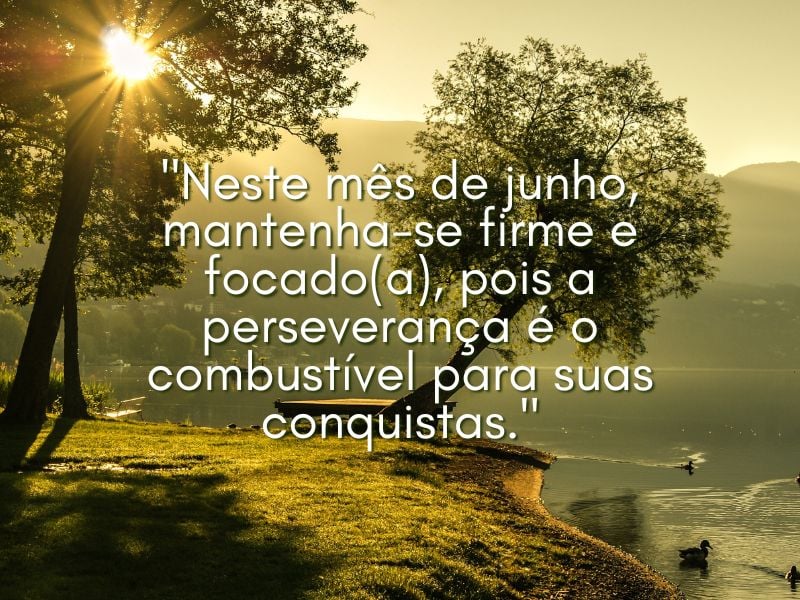 frase motivacional junho