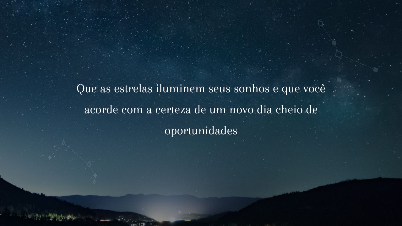 frases inspiradoras de boa noite