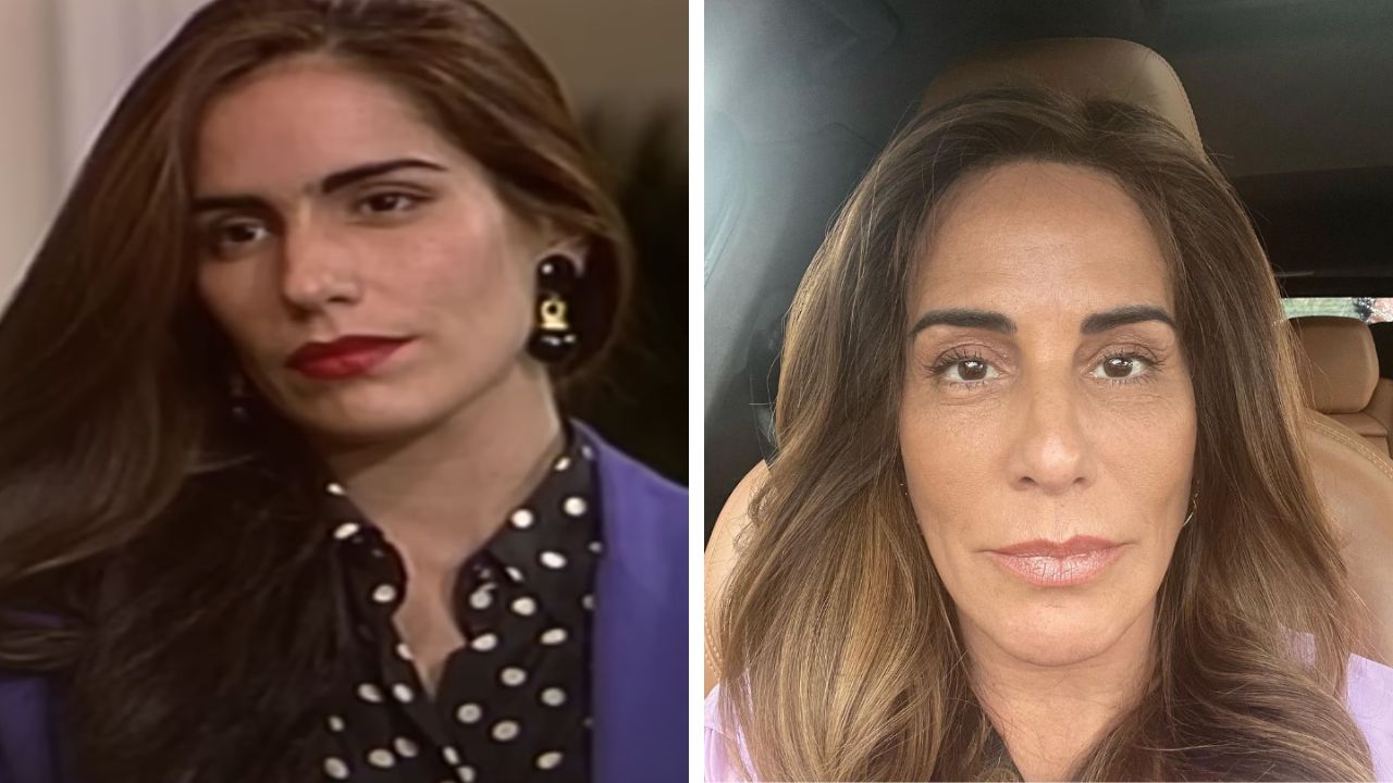 Gloria Pires interpretou as irmãs Ruth e Raquel. Imagem: reprodução/Youtube e Instagram TV Globo e @gloriapires