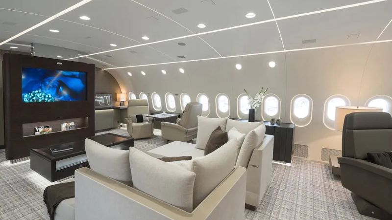 sala-tv-aviao-luxo-boeing