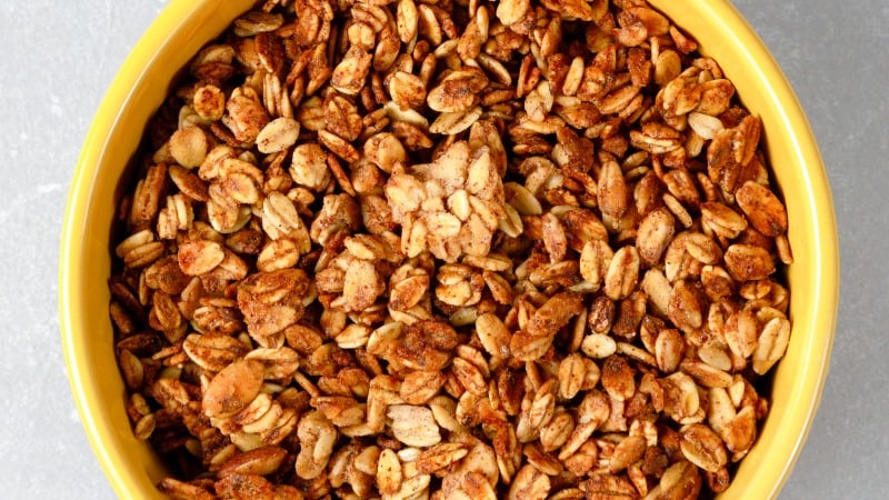 A granola é bastante usada em dietas.