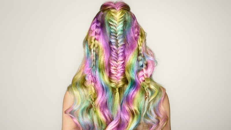 rainbow hair