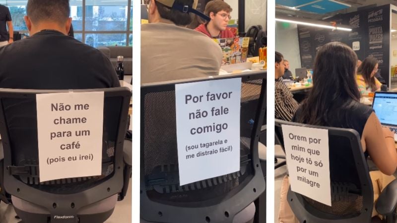 bilhete engraçado cadeira